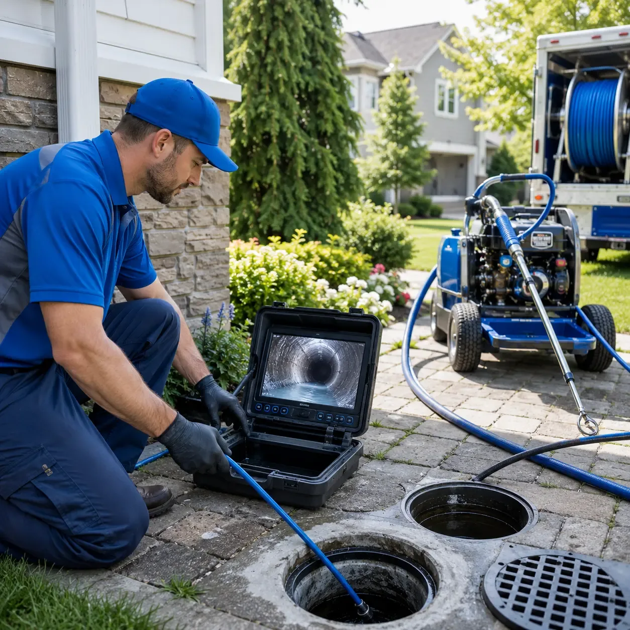 Outdoor drain cleaning professionals serving Glendale Springs, NC