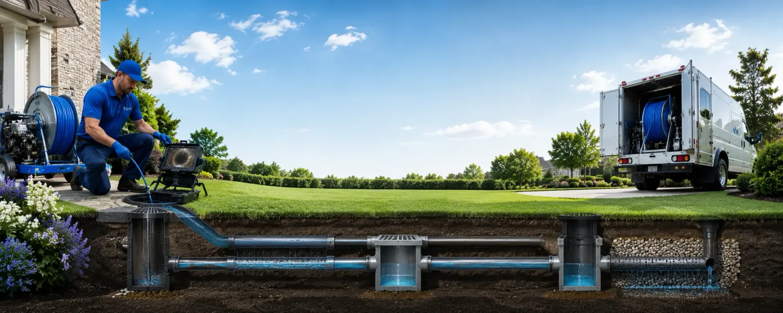 Outdoor drain cleaning information for Glendale Springs, NC